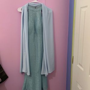 Baby Blue Crystal Doll Dress